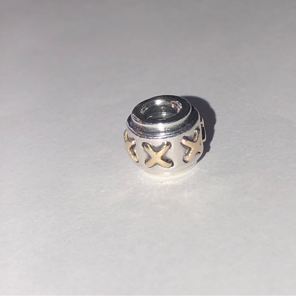 Pandora 14k Cross Stitch X Pattern Charm - Picture 8 of 8